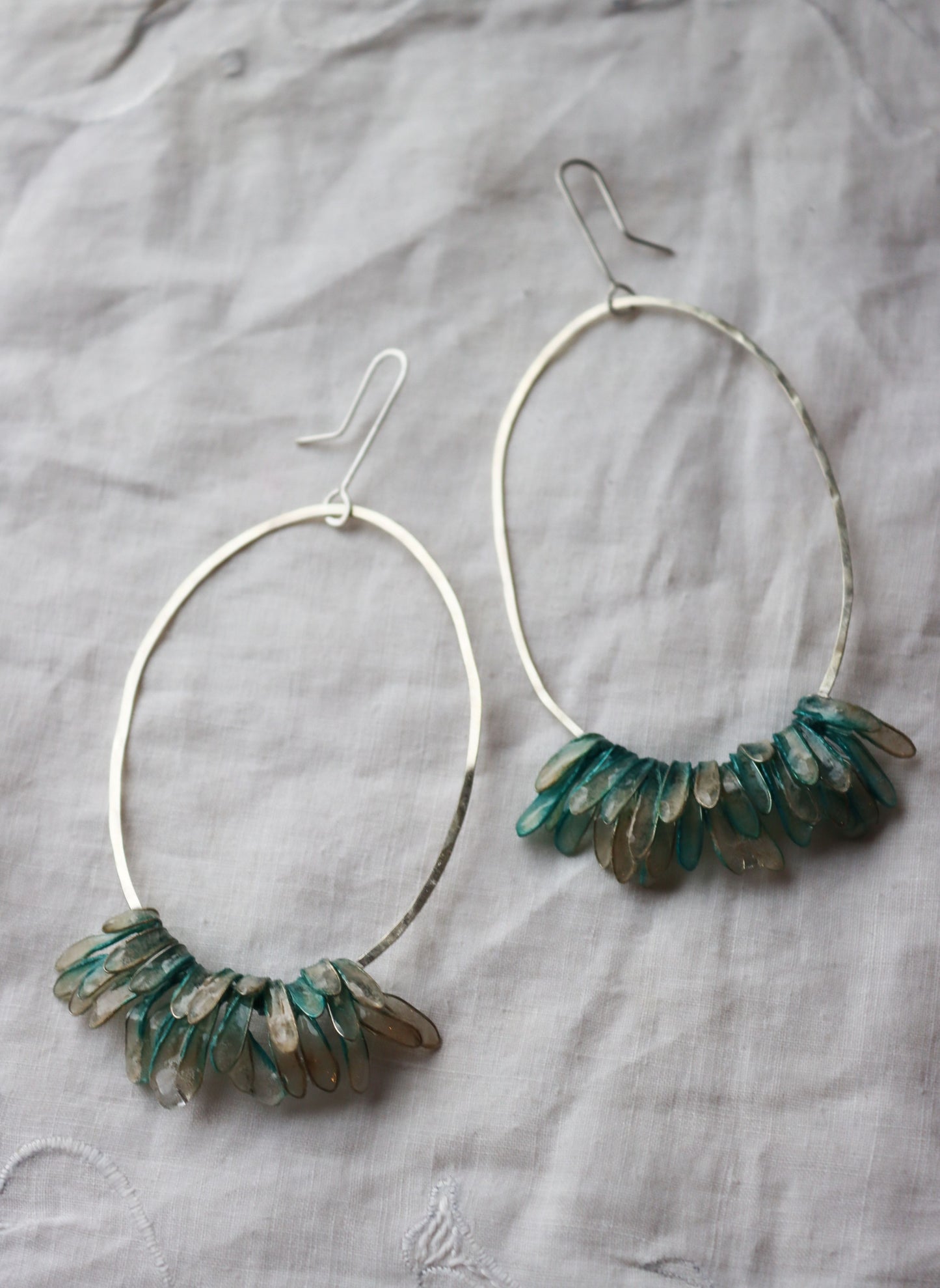 Cascade Earrings, glacier