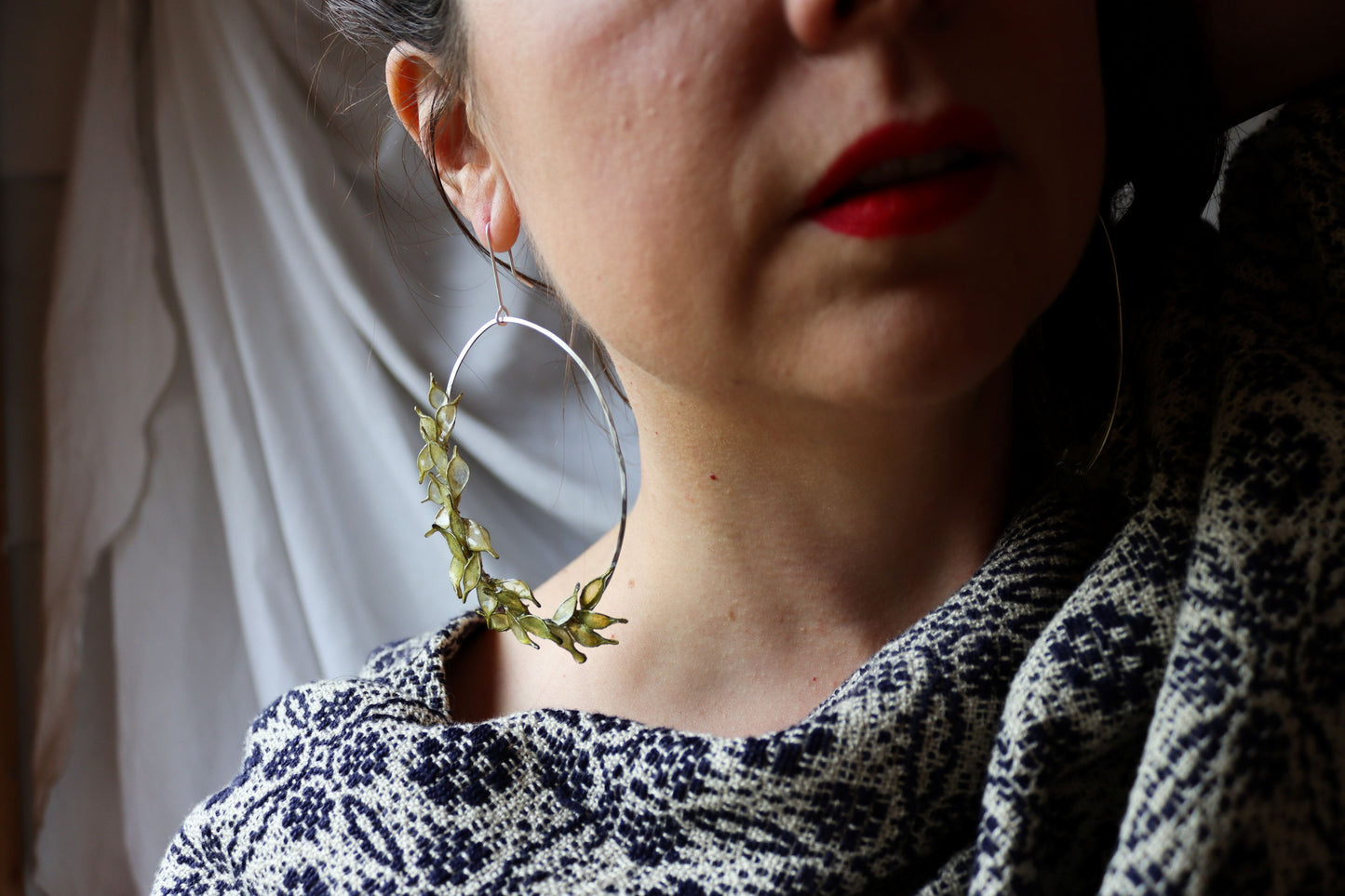 Clematis Earrings {made-to-order}