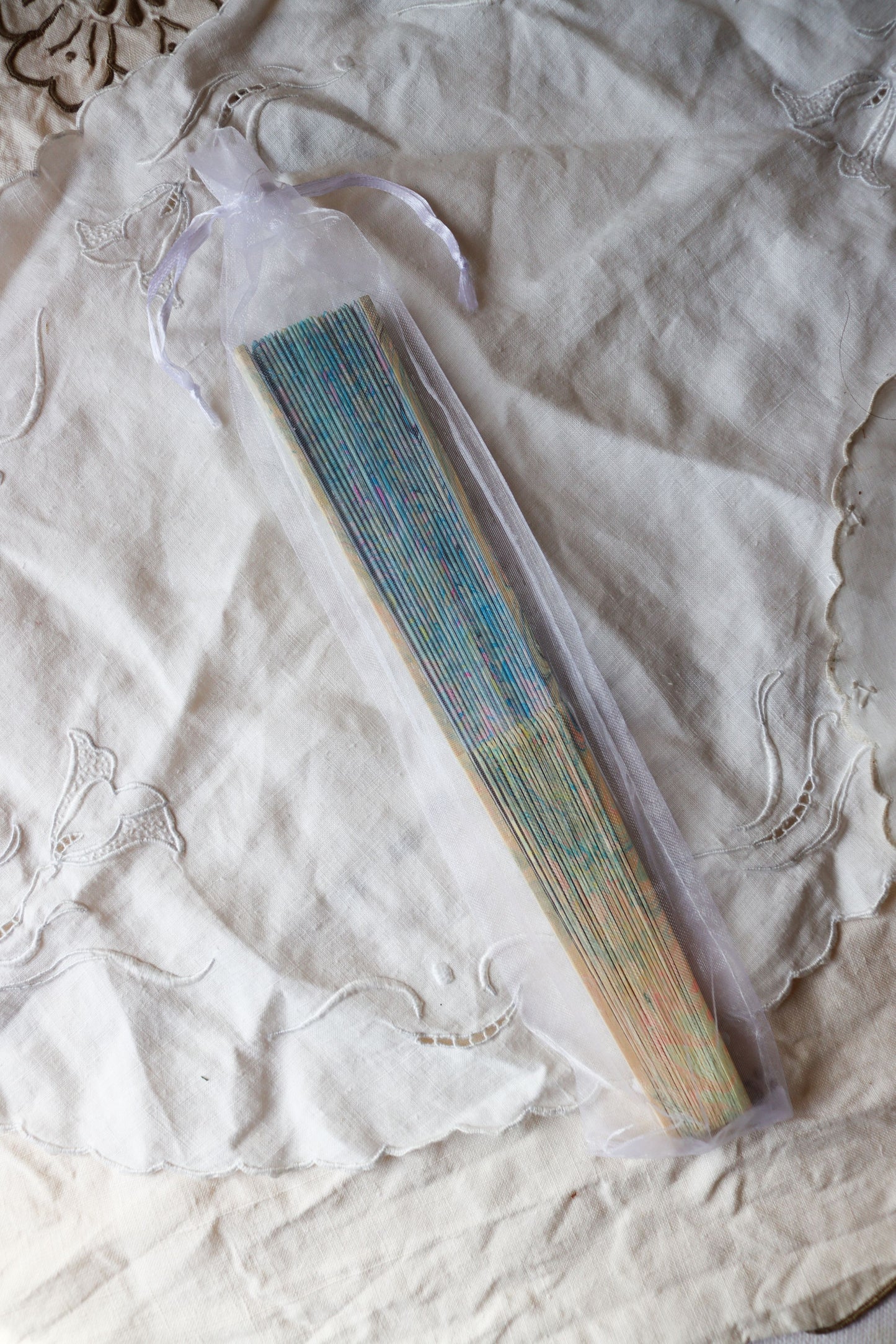 Spring Garden Marbled Fan