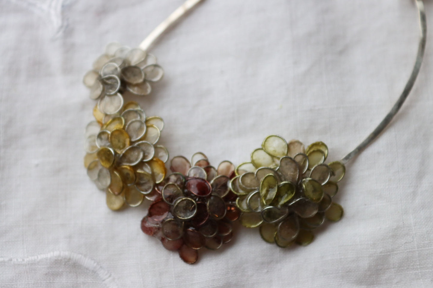 Posy Necklace : soft neutrals