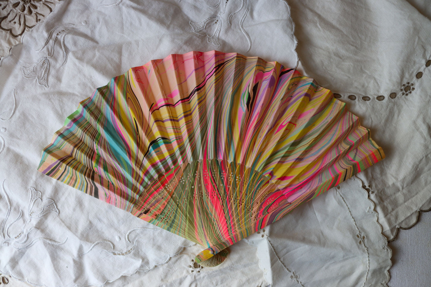 Rhododendron Marbled Fan