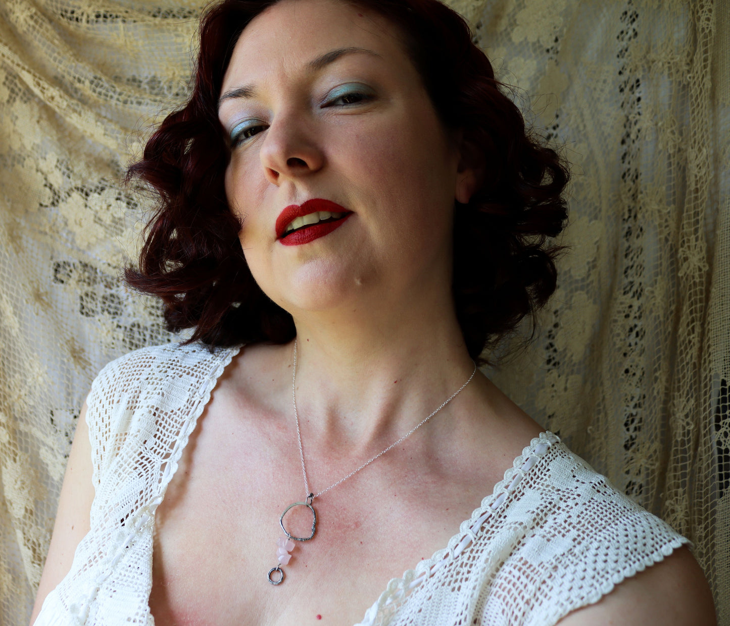 Gift from the Sea Necklace : with rose quartz