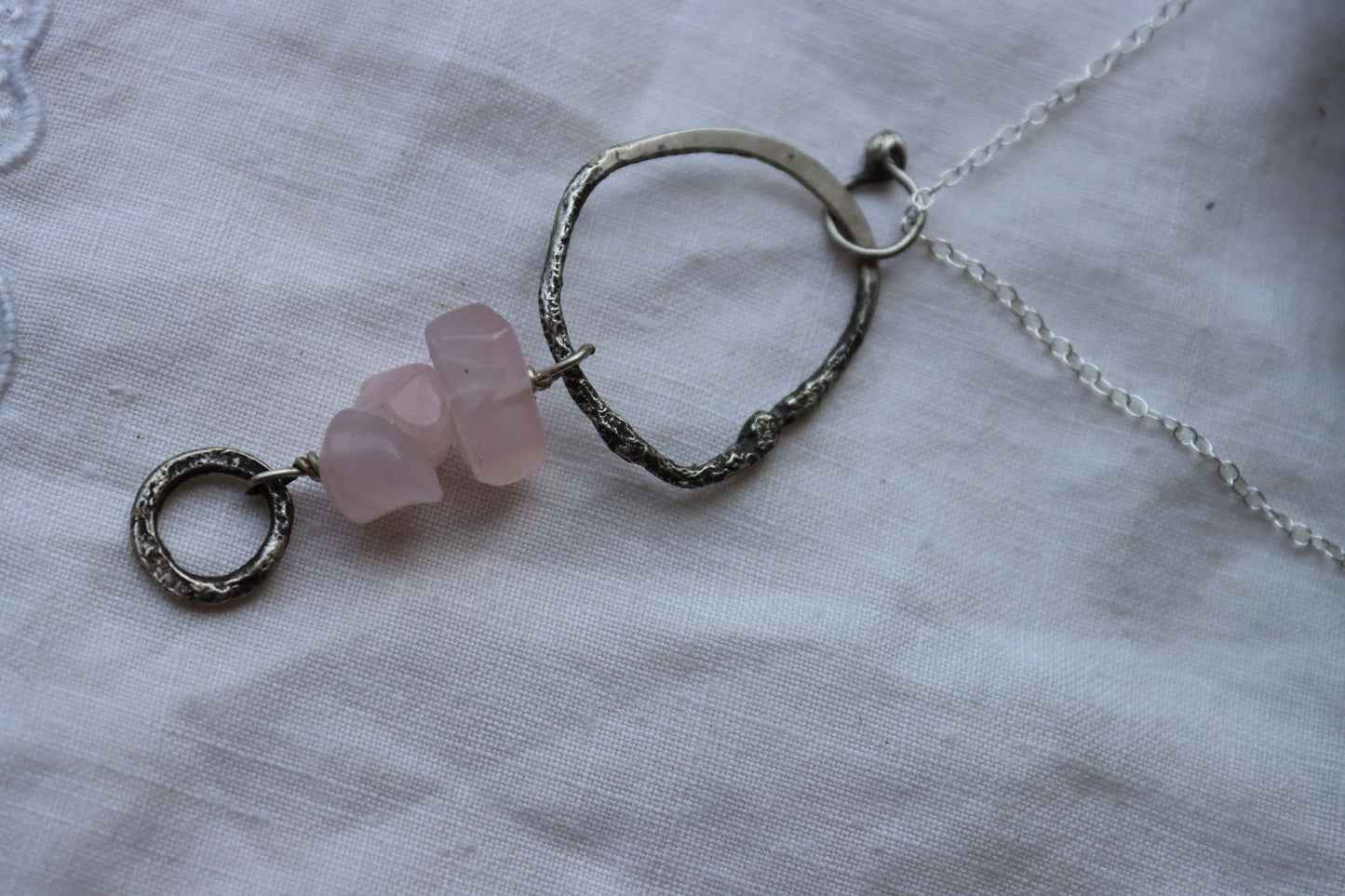 Gift from the Sea Necklace : with rose quartz