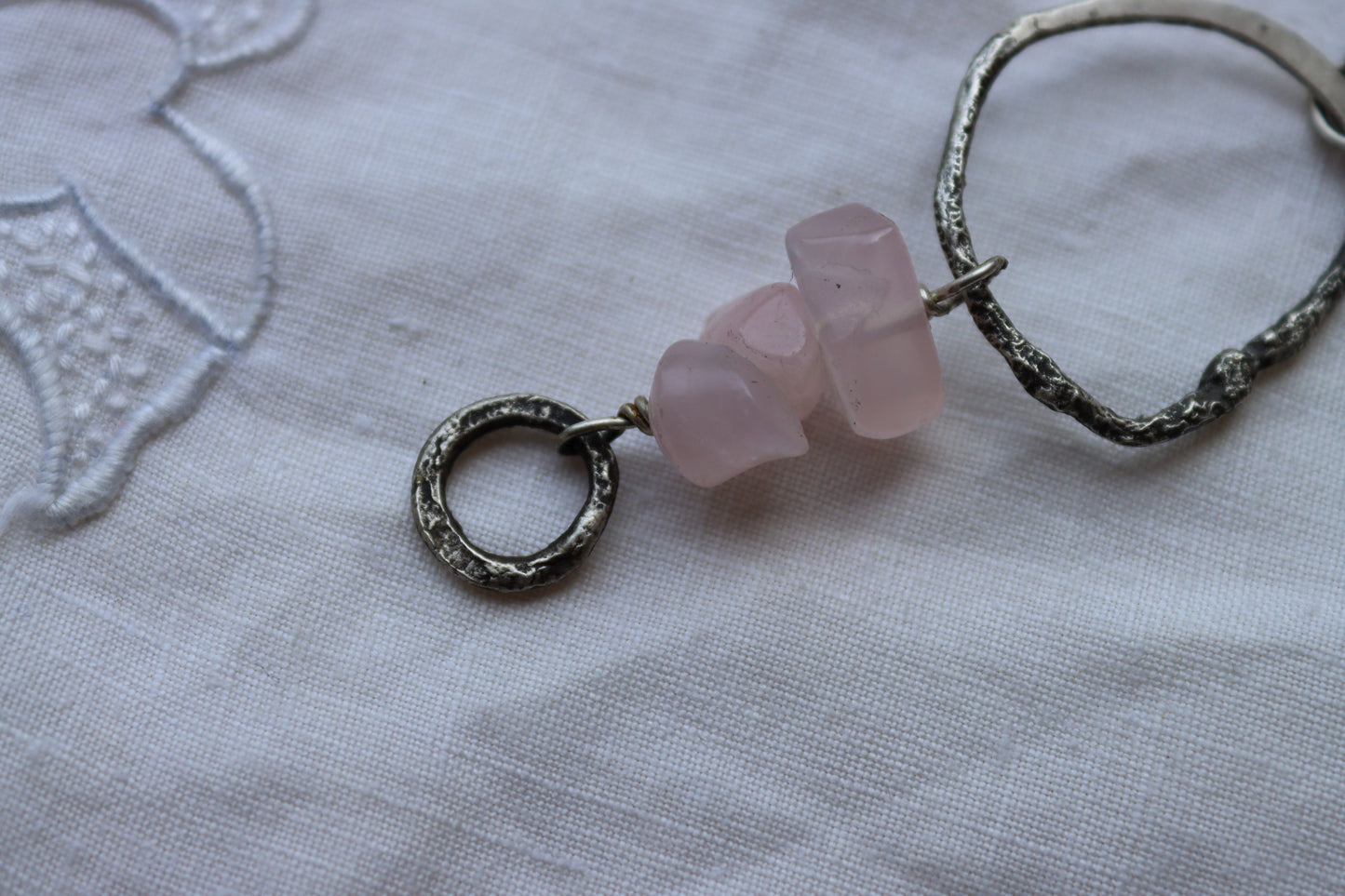 Gift from the Sea Necklace : with rose quartz