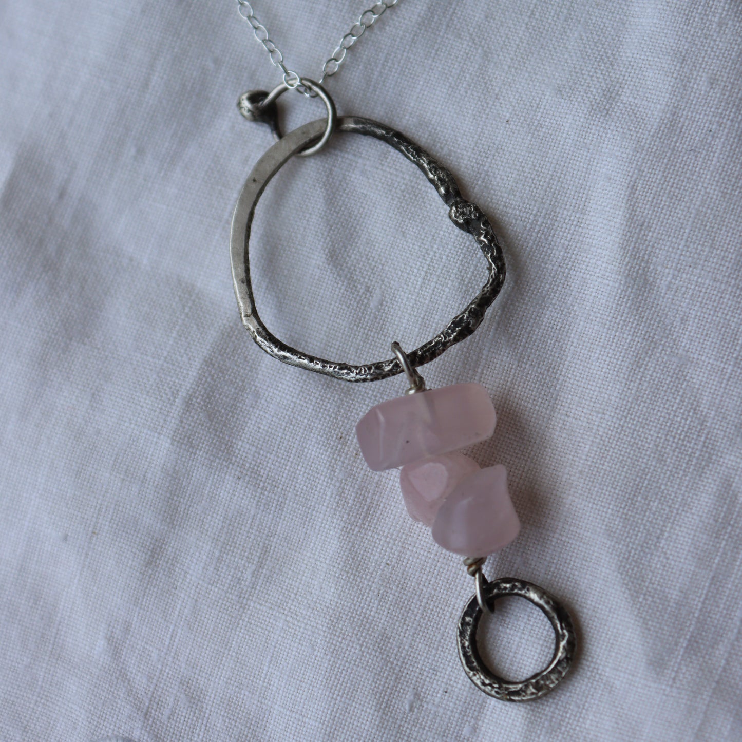 Gift from the Sea Necklace : with rose quartz