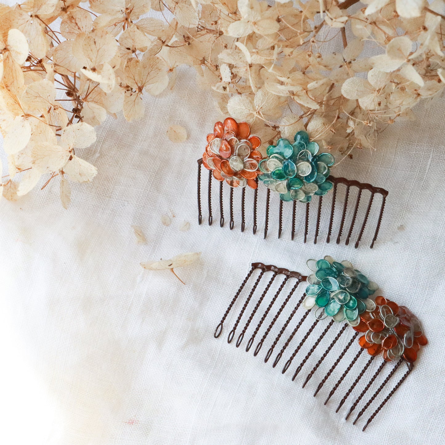 Spring Flower Hair Comb Set