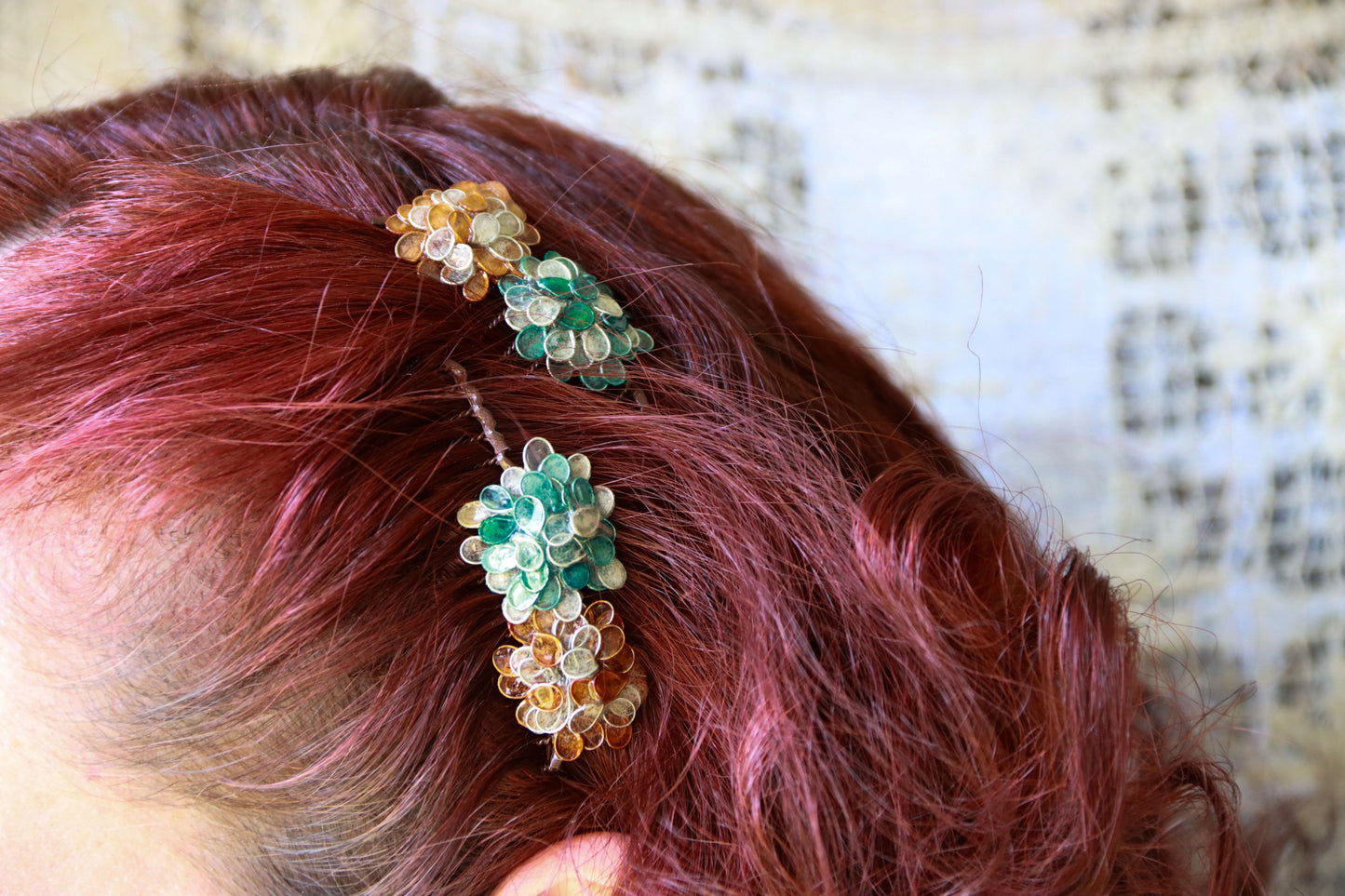 Spring Flower Hair Comb Set