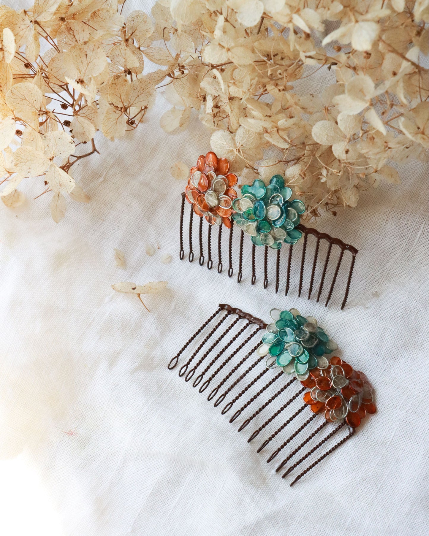 Spring Flower Hair Comb Set