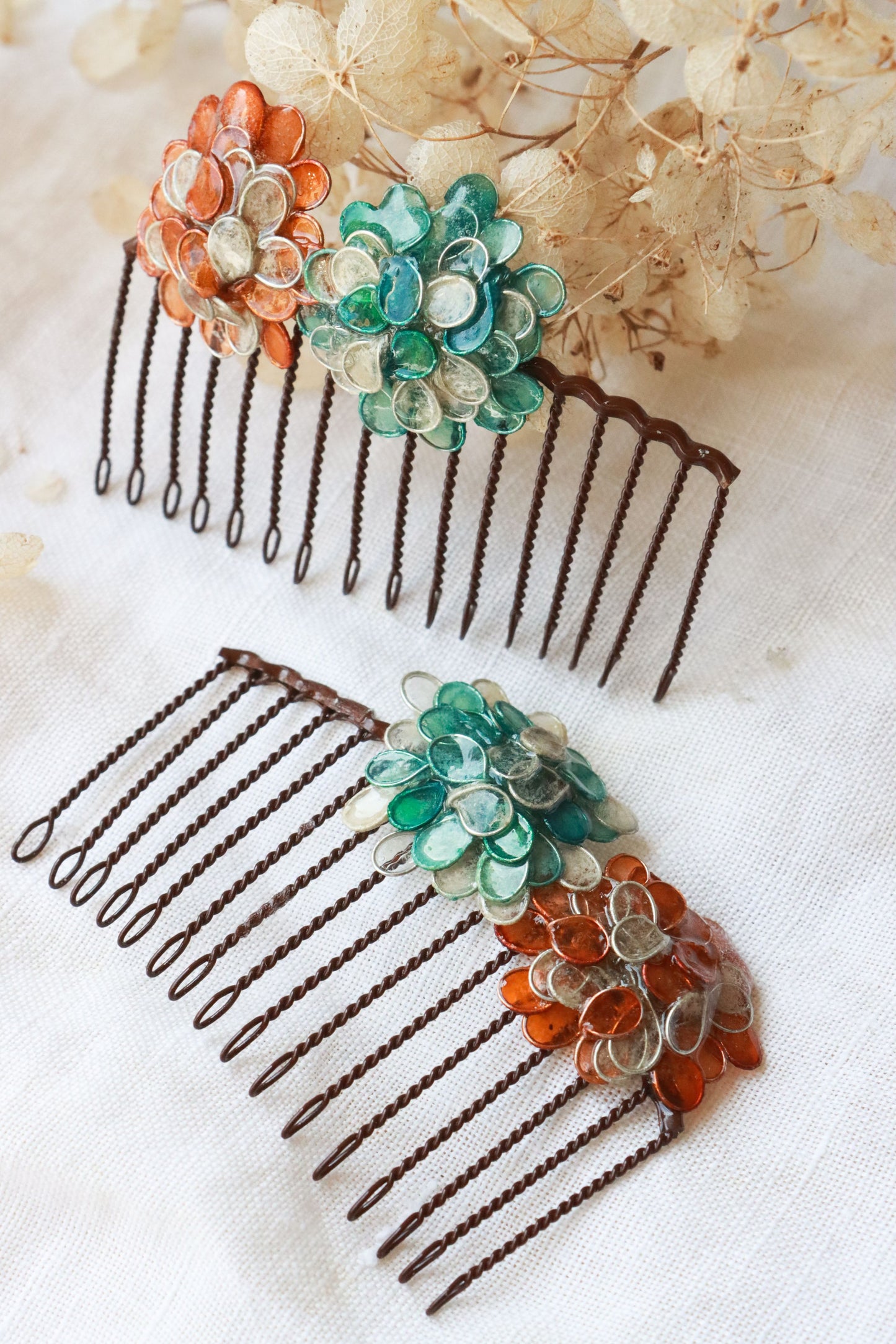 Spring Flower Hair Comb Set