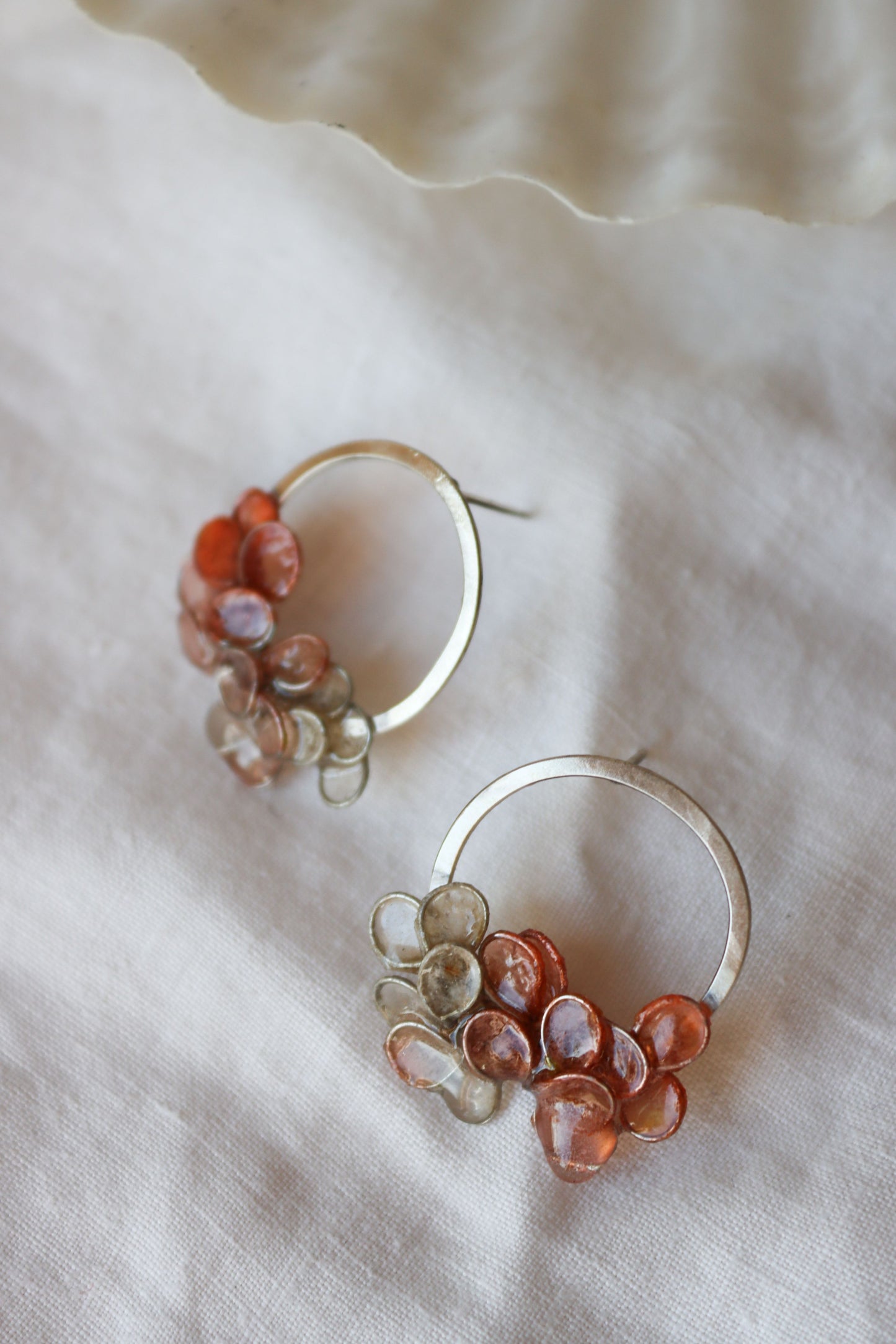 Viburnum Earrings : apricot