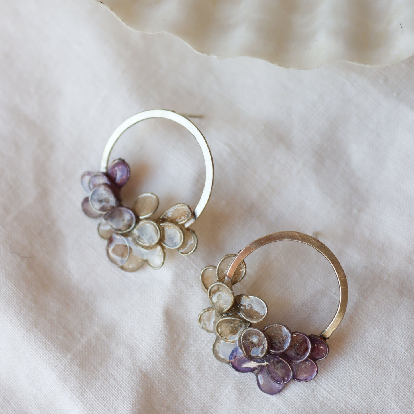 Viburnum Earrings : lavender