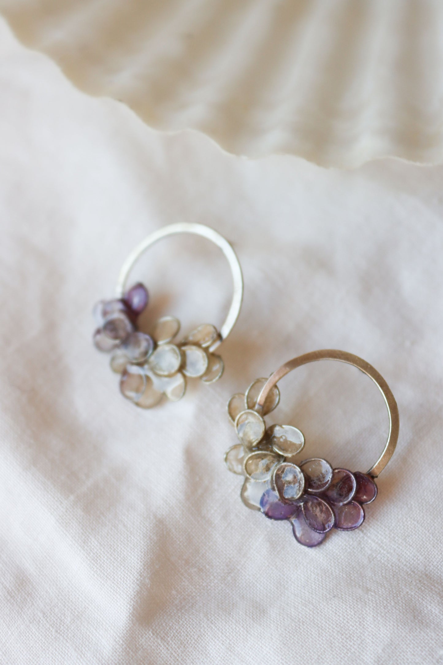 Viburnum Earrings : lavender