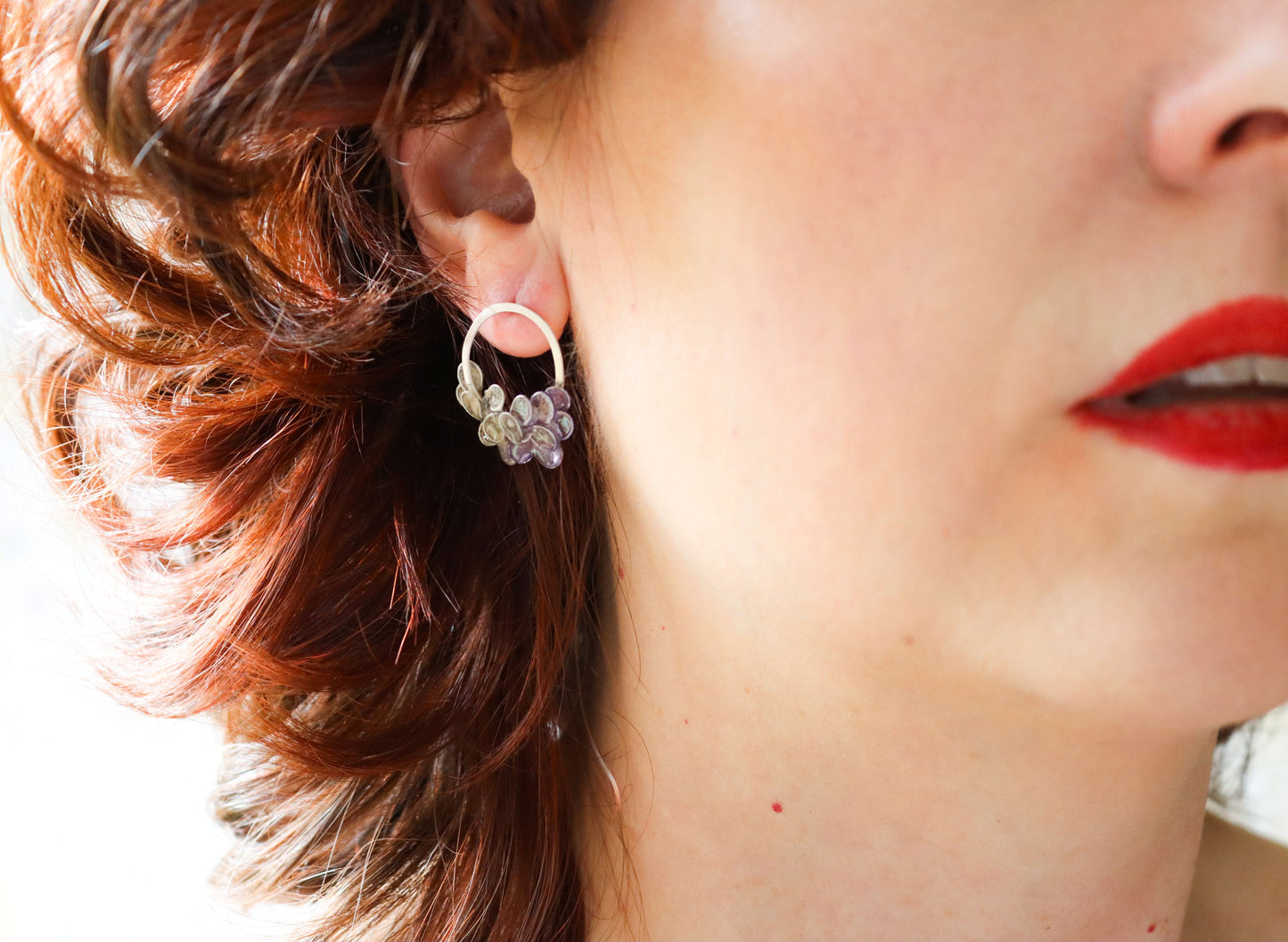 Viburnum Earrings : lavender
