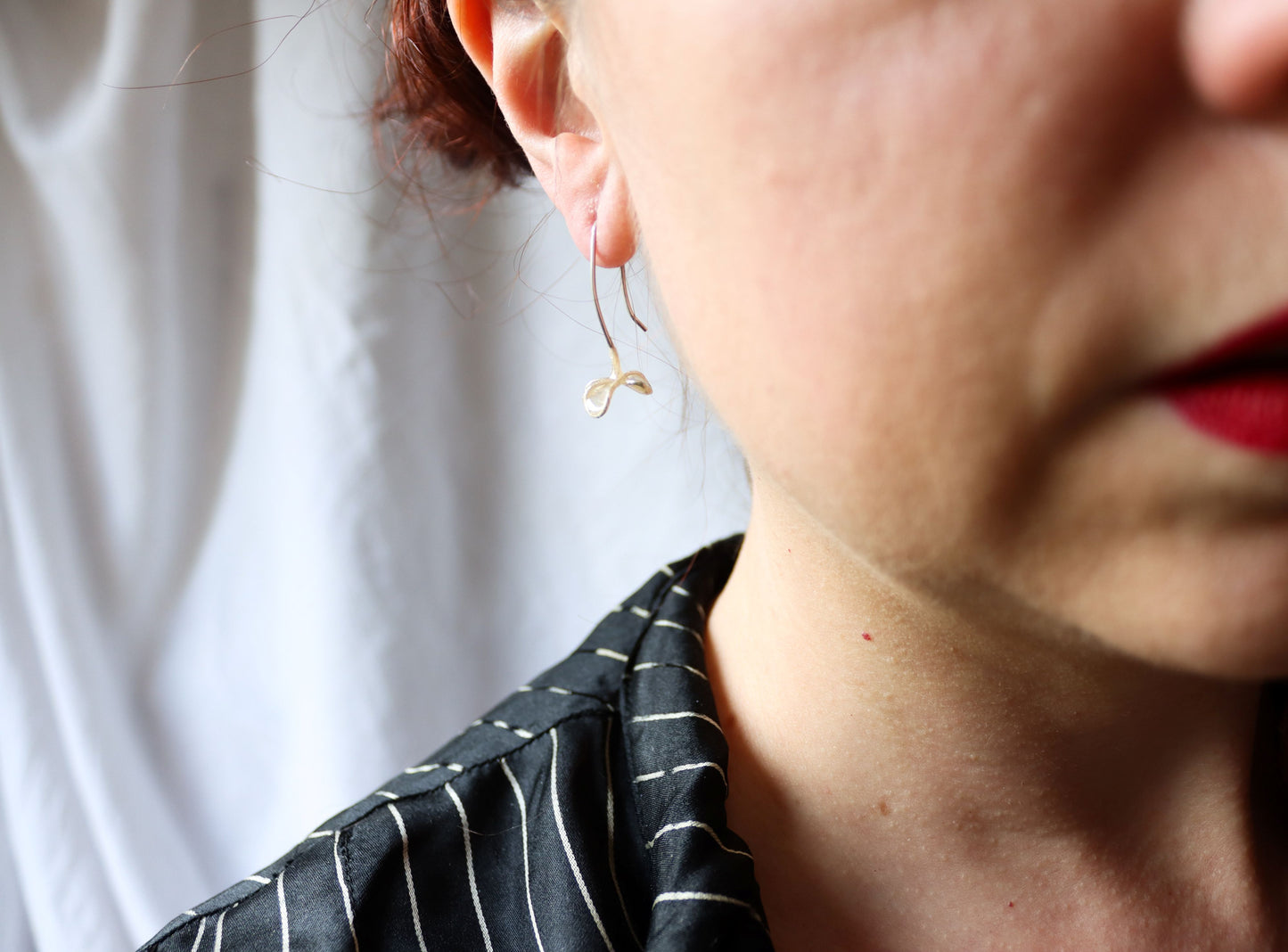 Alyssum Earrings, ivory