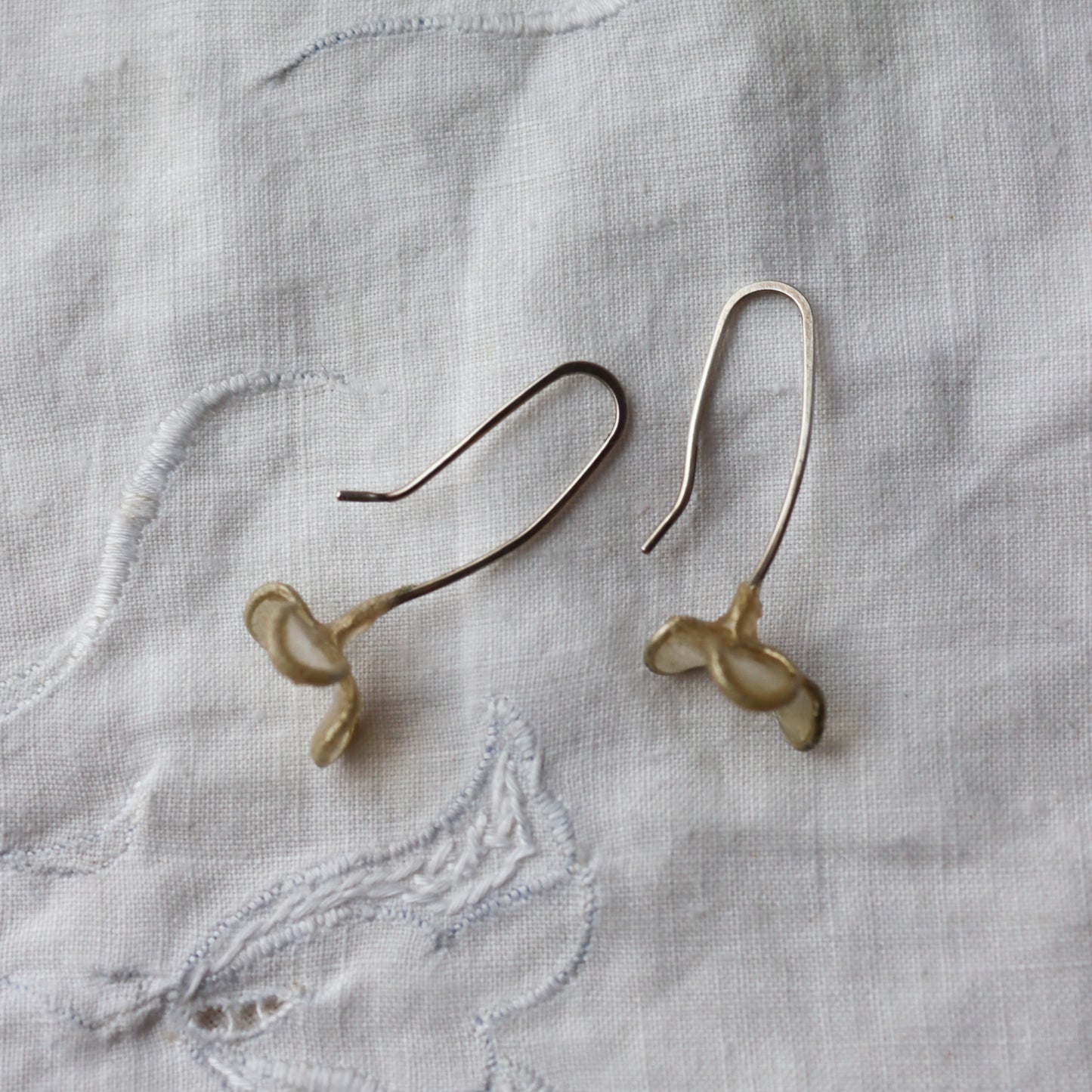 Alyssum Earrings, ivory