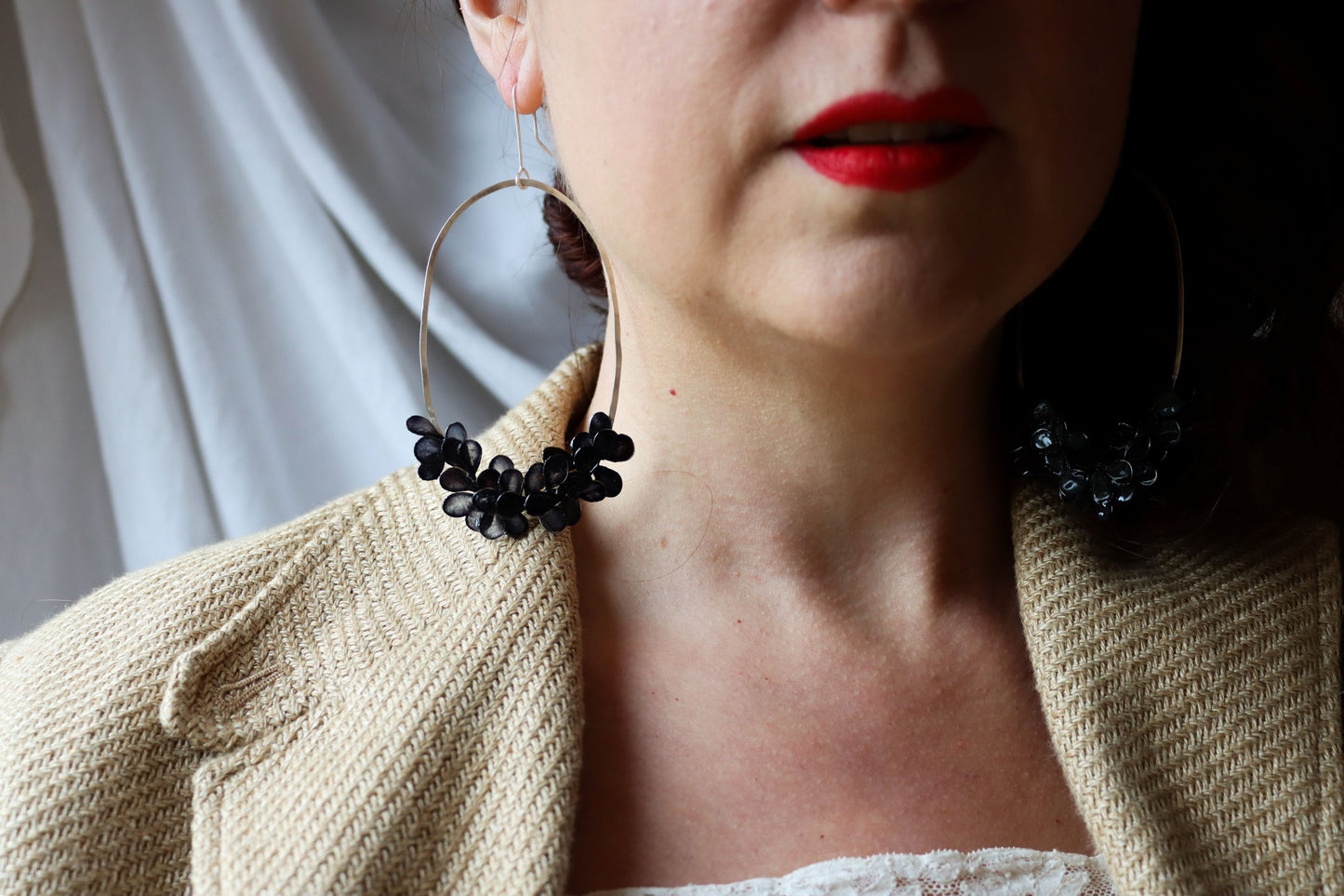 Smoked Blossom Earrings