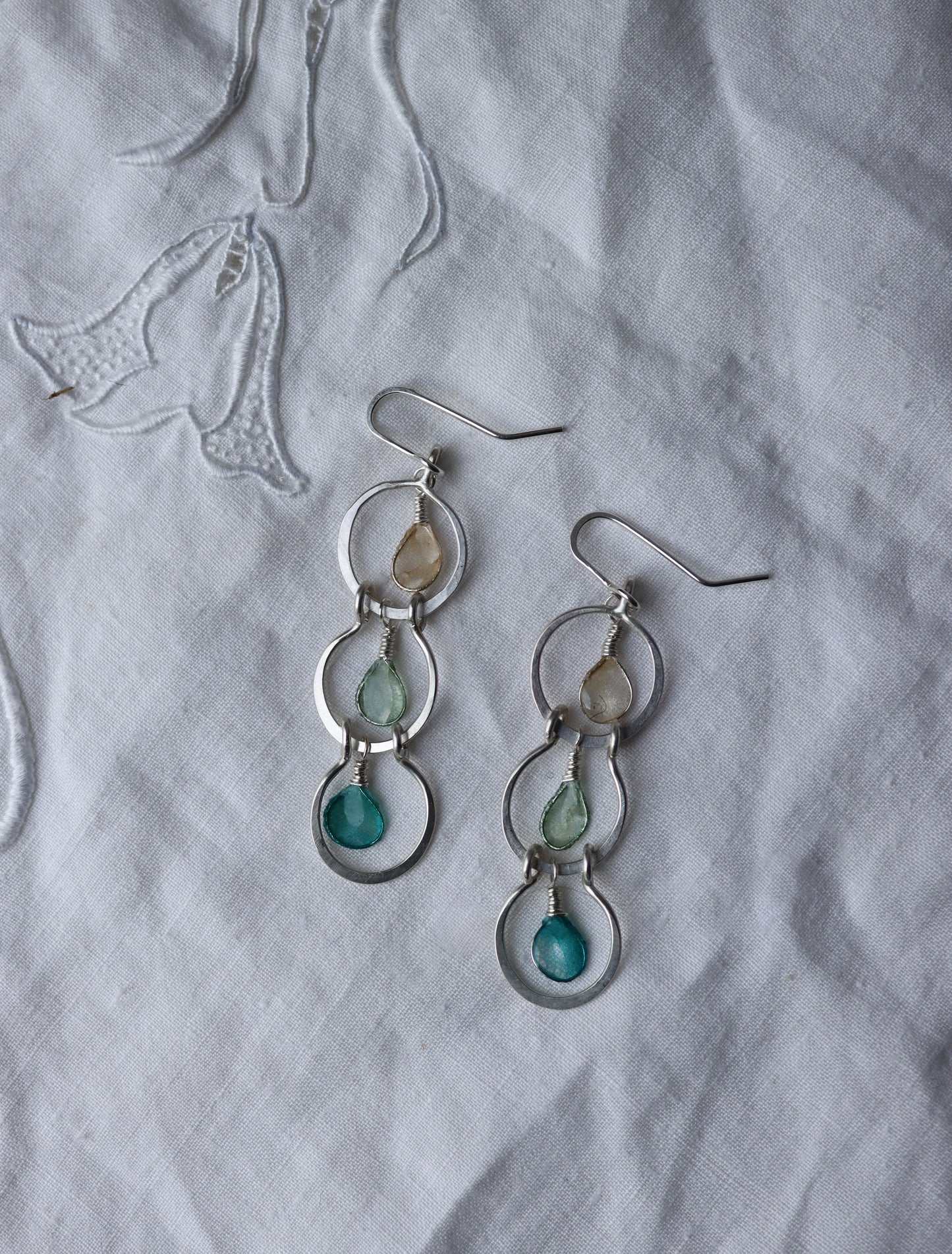 Rain Cloud Earrings, Small