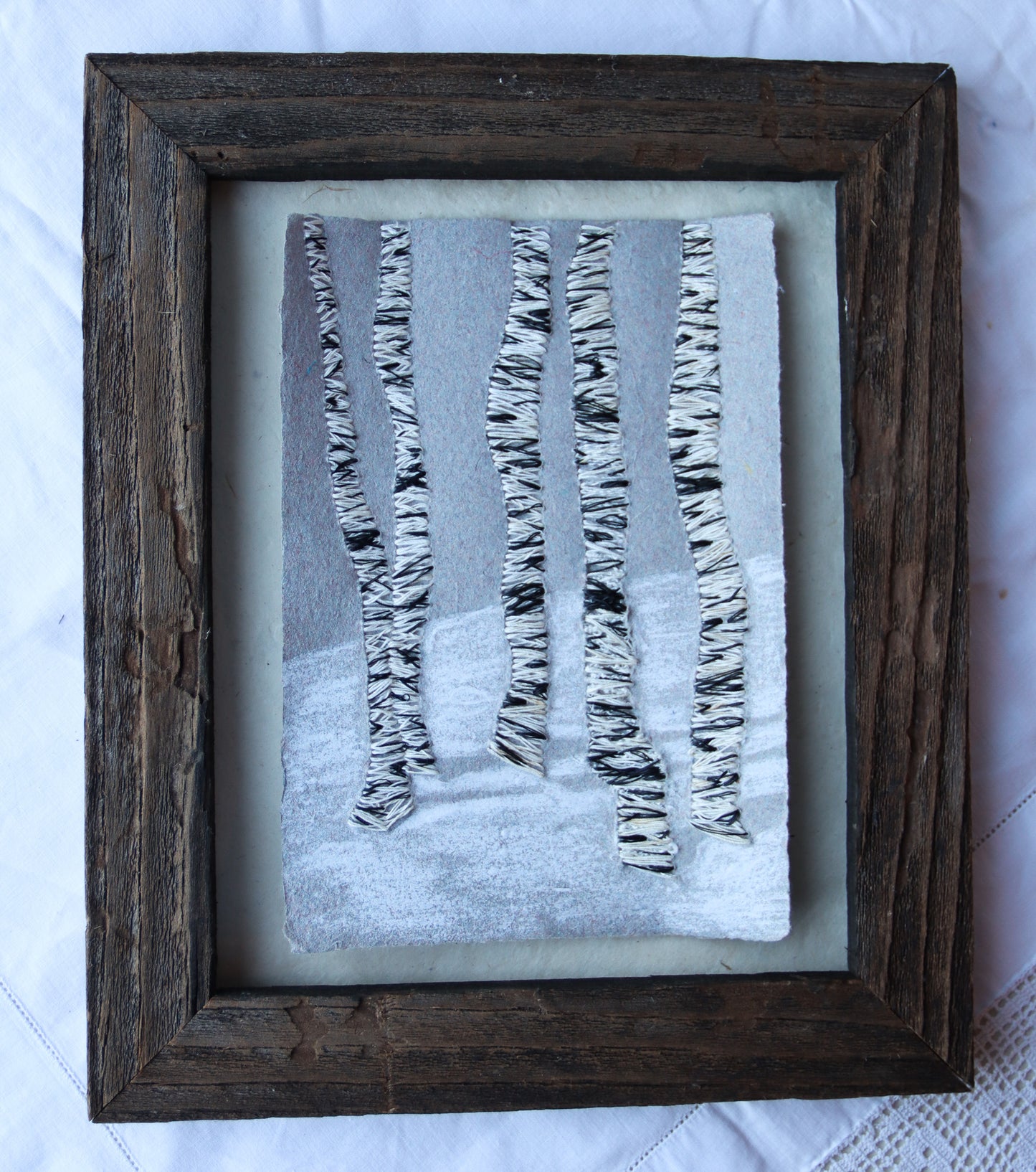 Birches in Deep Snow