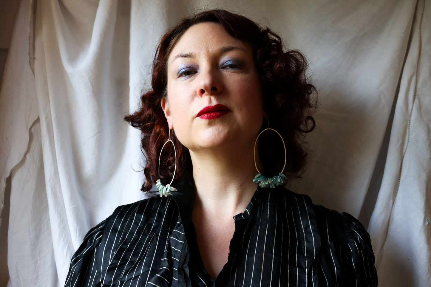 Cascade Earrings, glacier