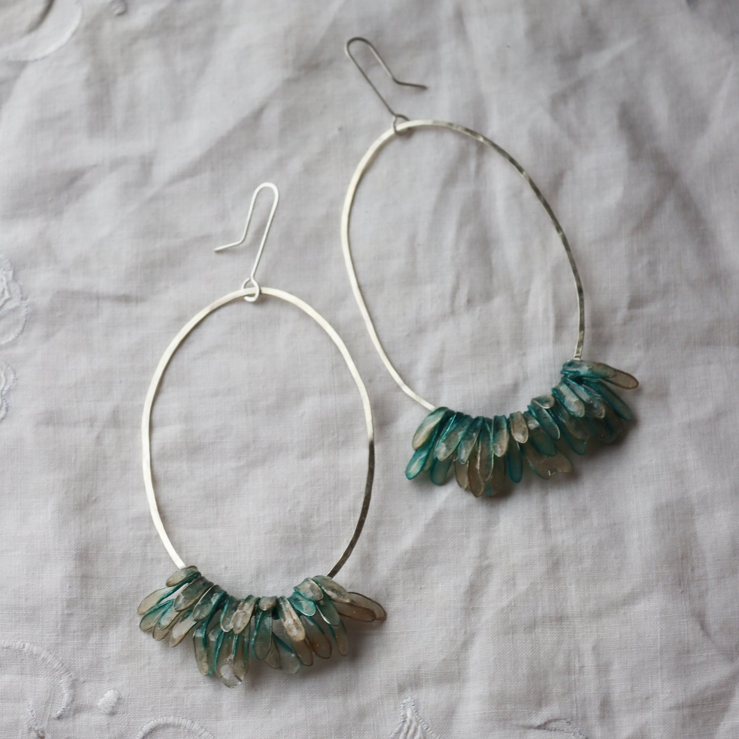 Cascade Earrings, glacier