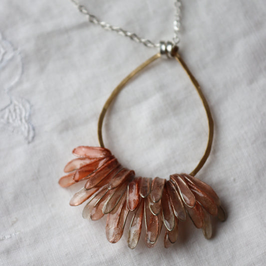 Cascade Necklace, apricot
