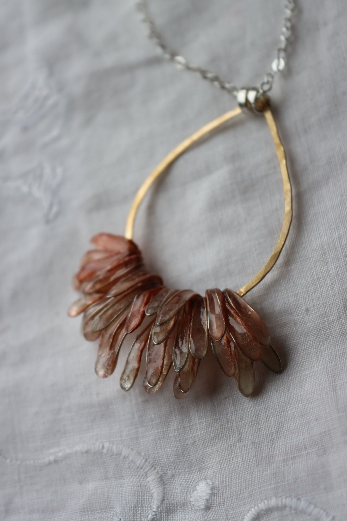Cascade Necklace, apricot