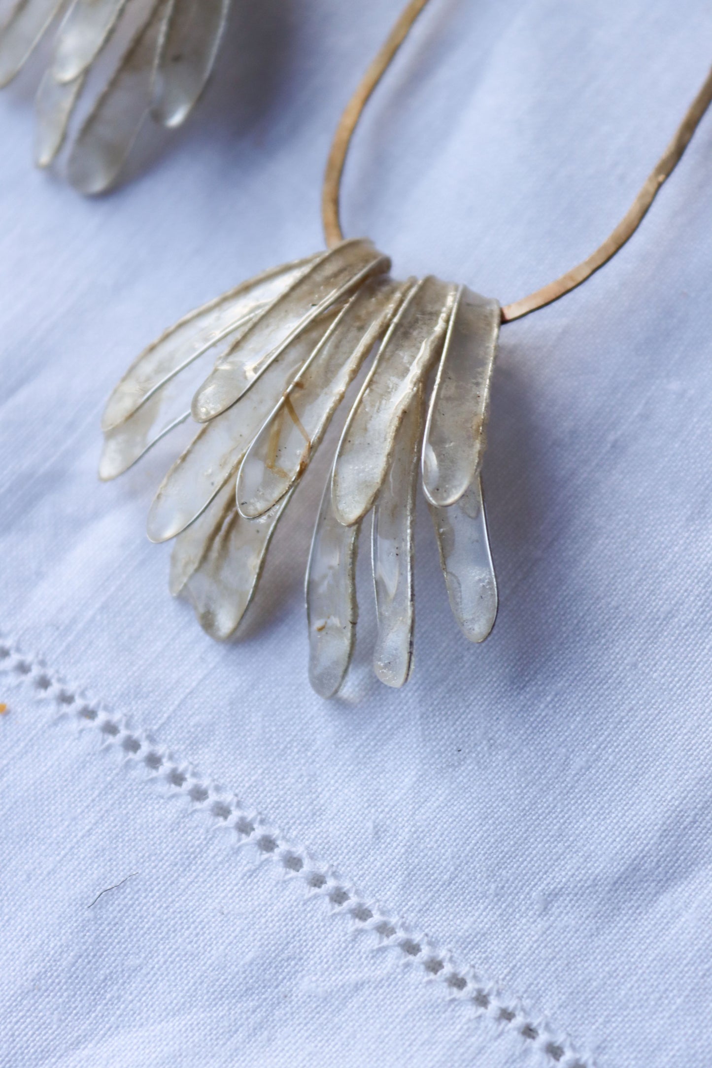 Cascade Earrings, ivory