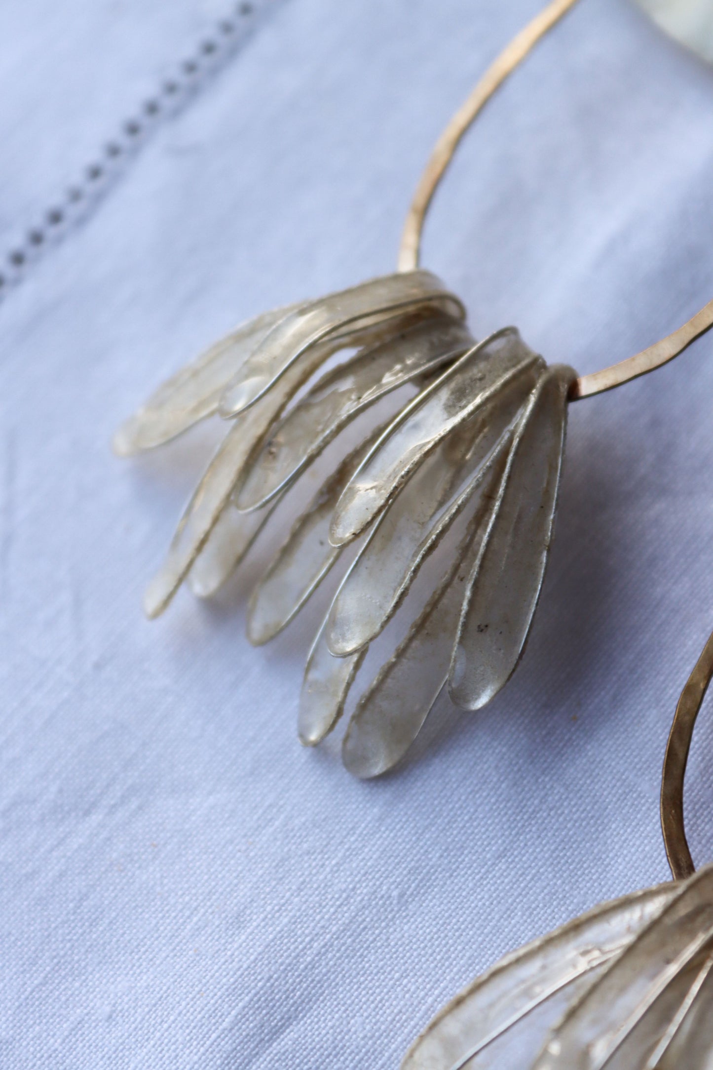 Cascade Earrings, ivory