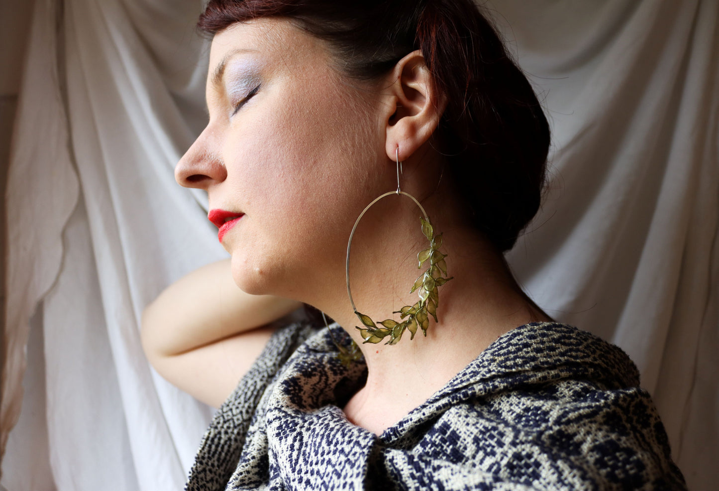 Clematis Earrings {made-to-order}