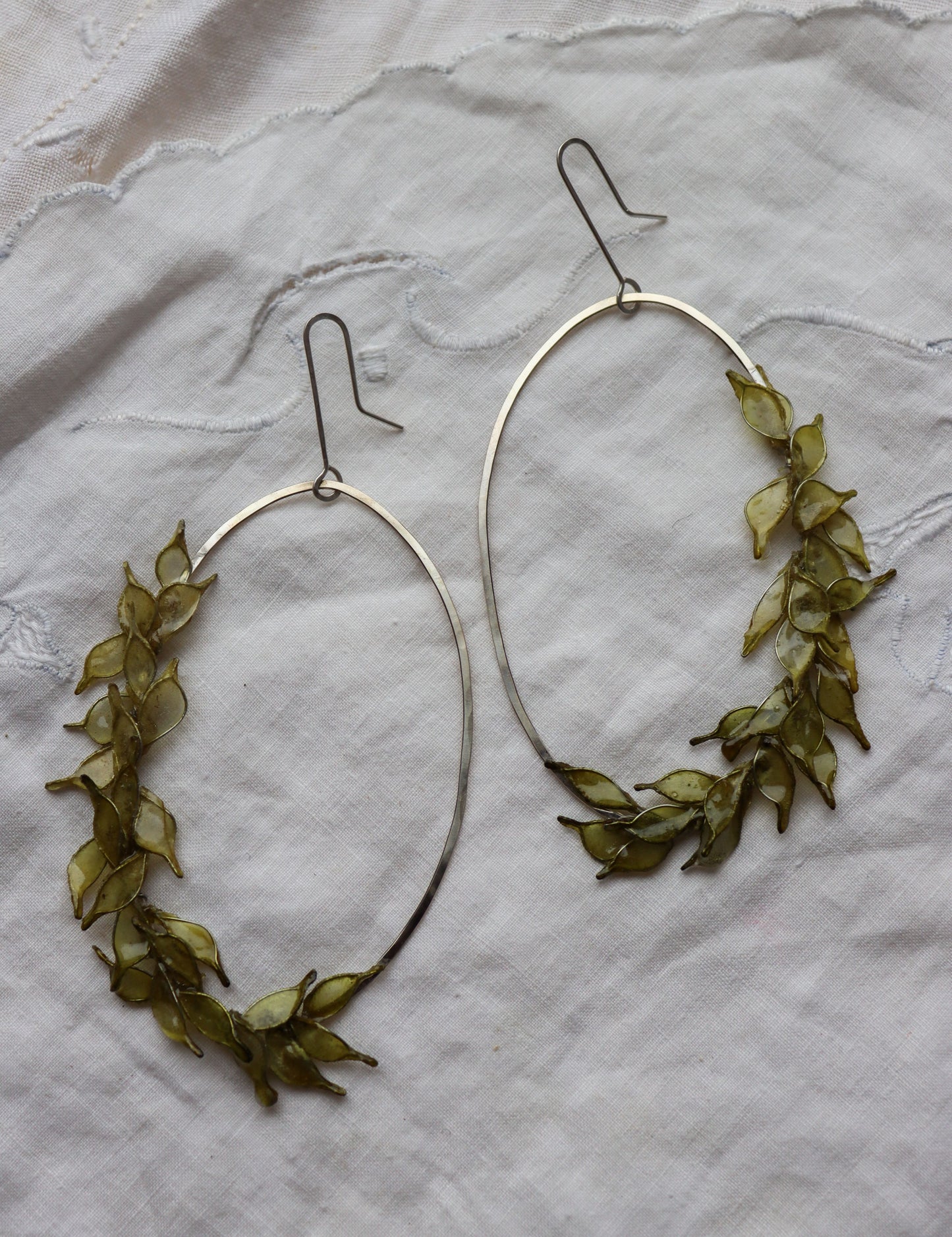 Clematis Earrings {made-to-order}