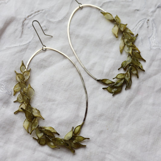 Clematis Earrings {made-to-order}