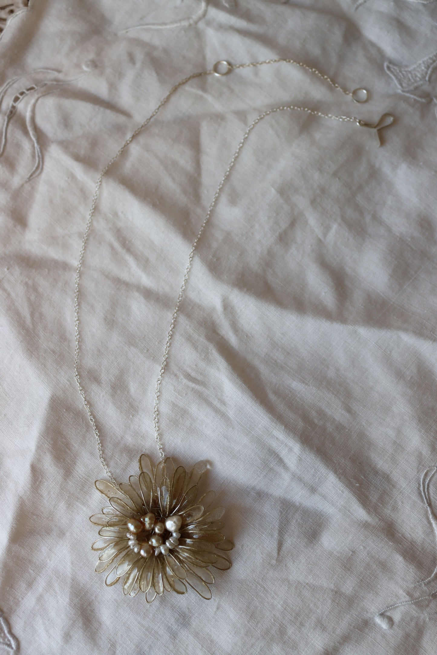 Pearl Daisy Necklace