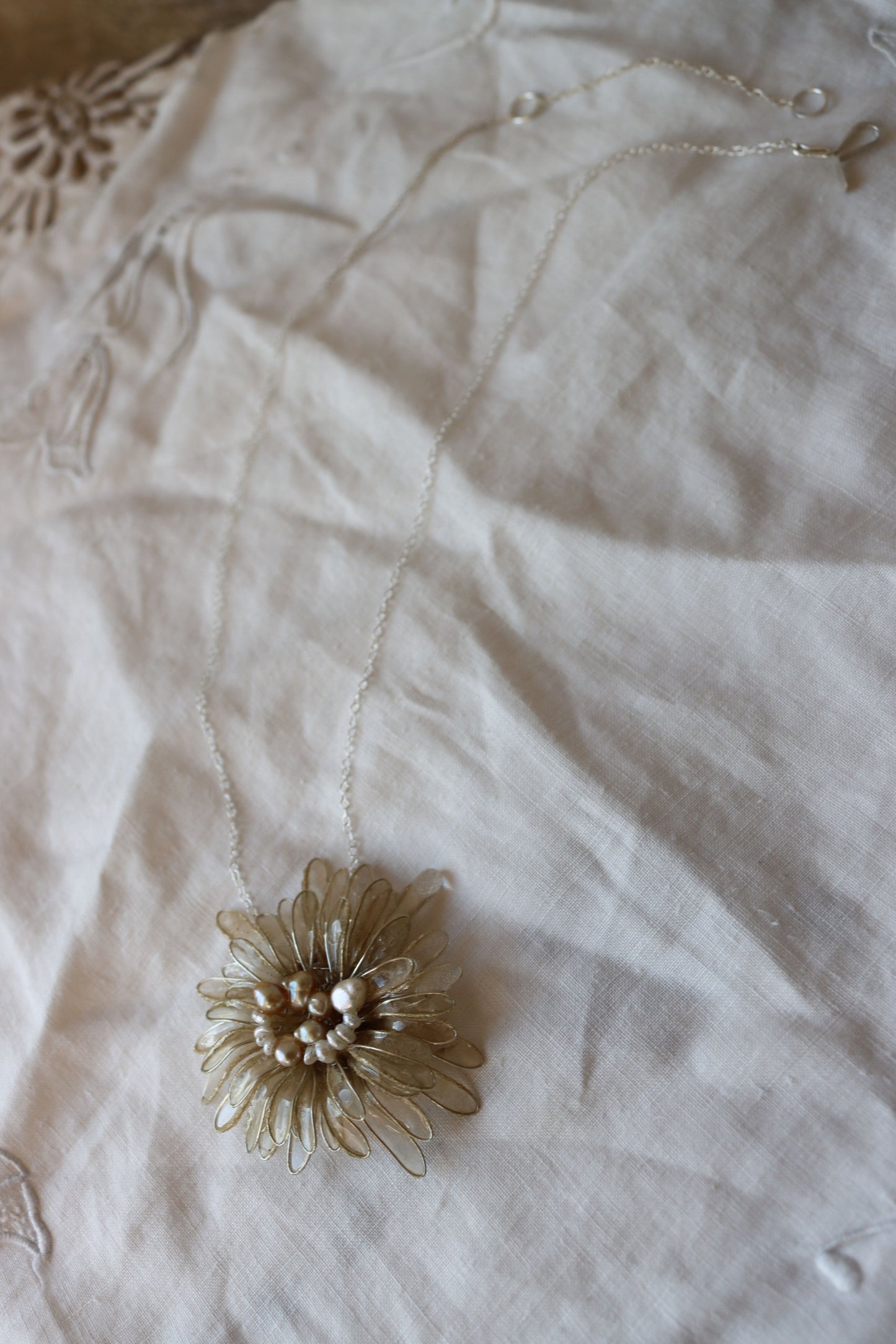 Pearl Daisy Necklace