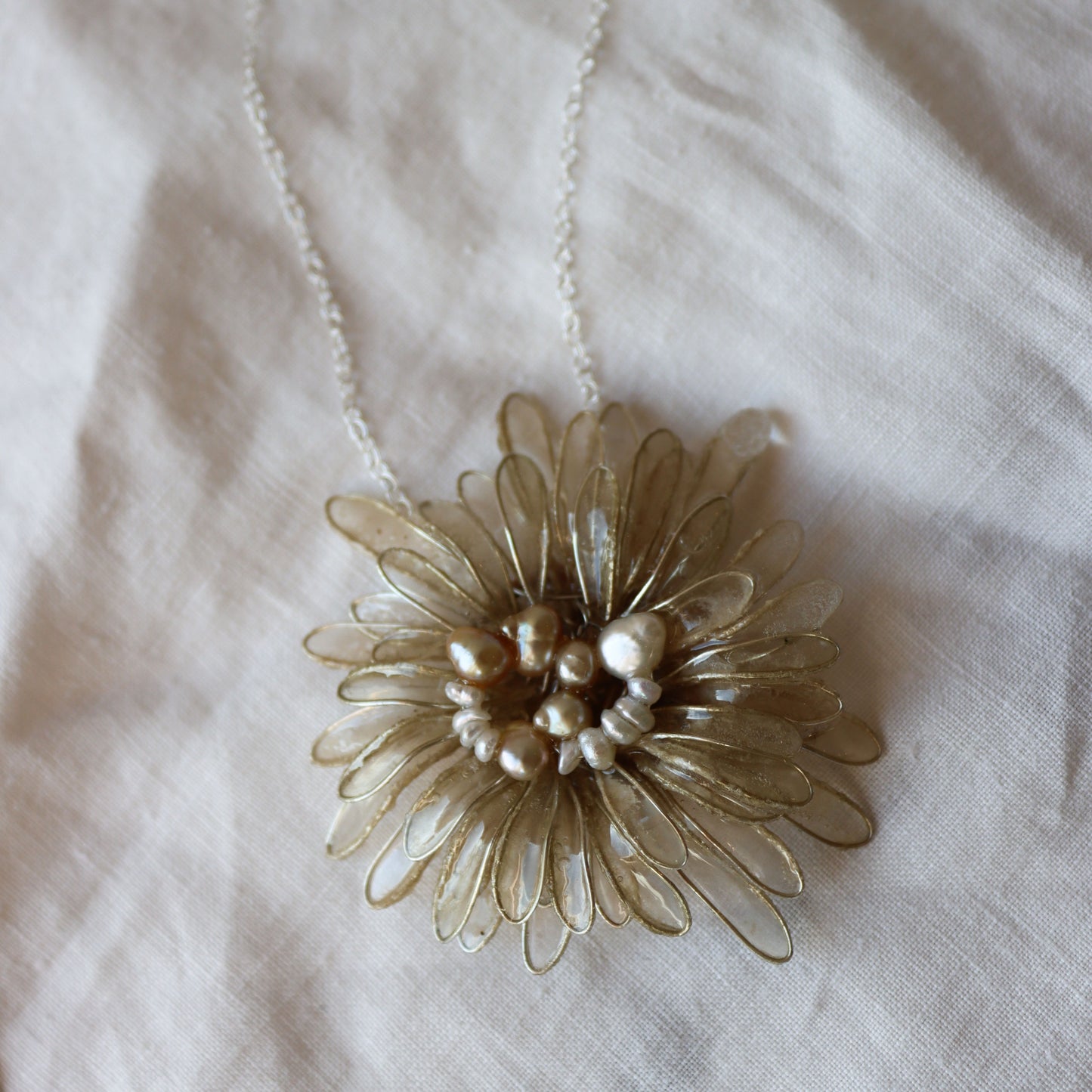 Pearl Daisy Necklace