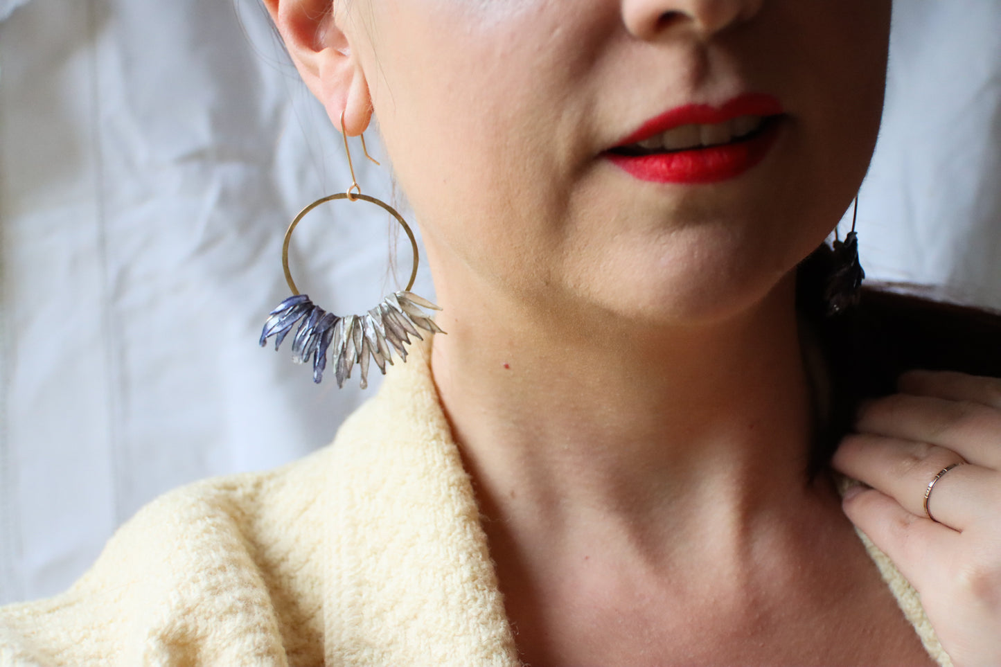 Deep Forest Icicle Earrings
