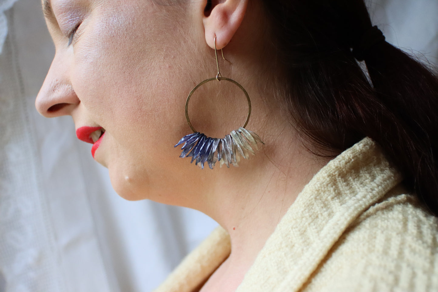 Deep Forest Icicle Earrings