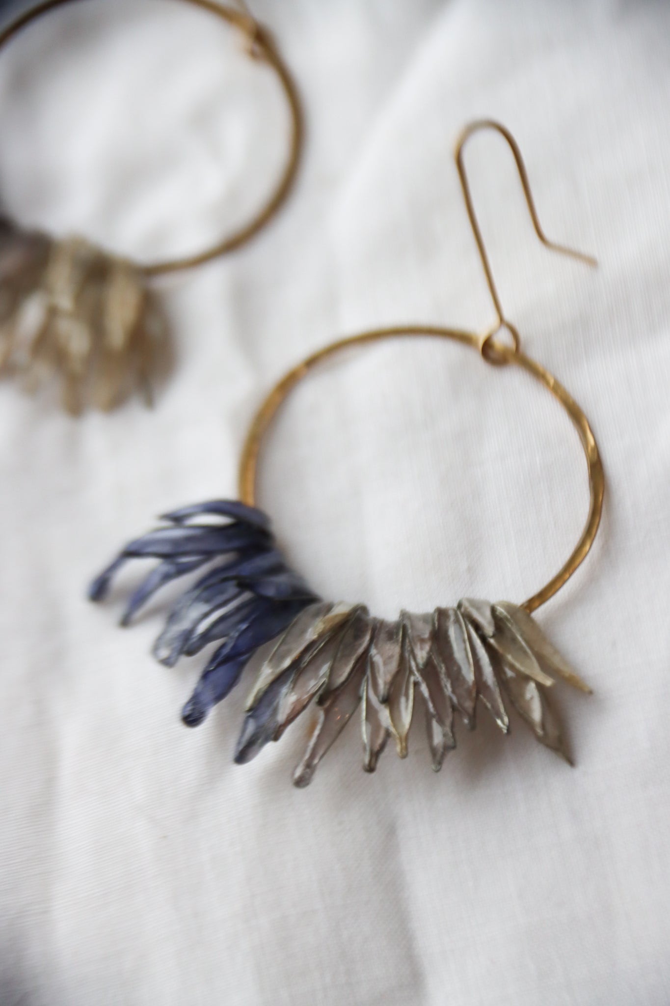 Deep Forest Icicle Earrings