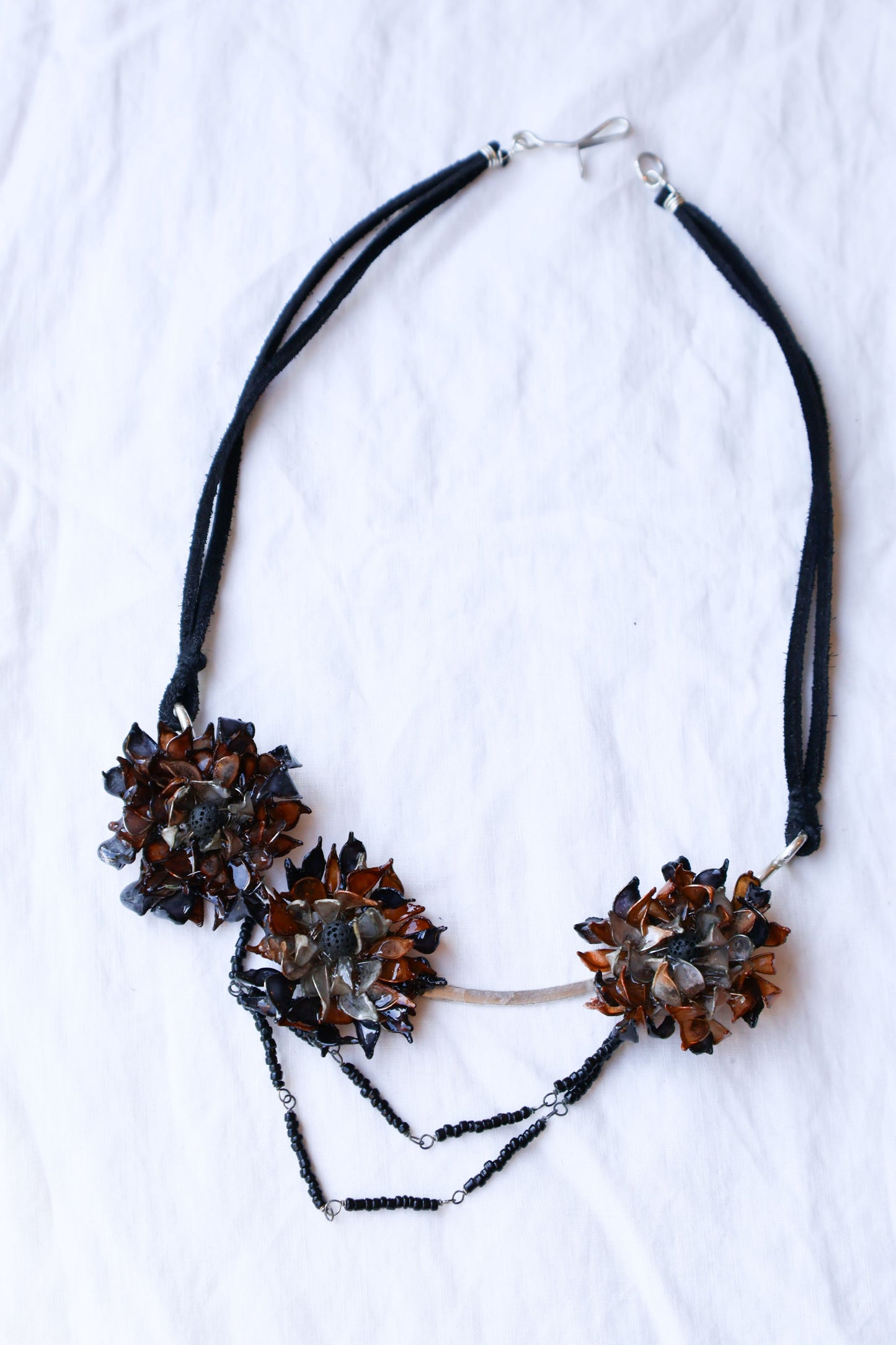 Gardenias in Deep Shadows Necklace