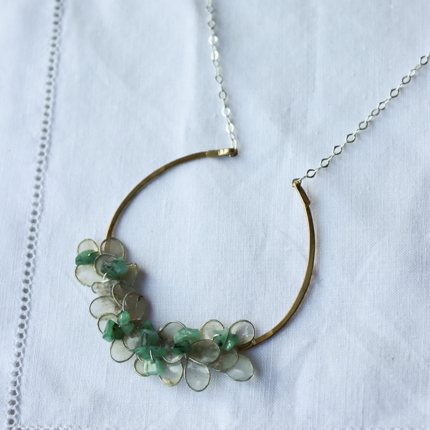 Emeralds & Petals Necklace