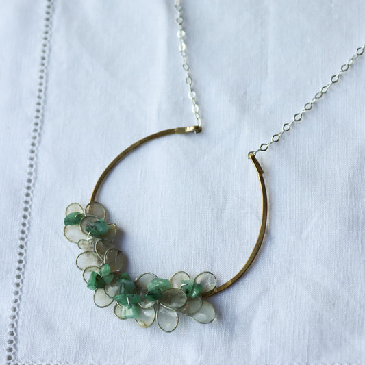 Emeralds & Petals Necklace