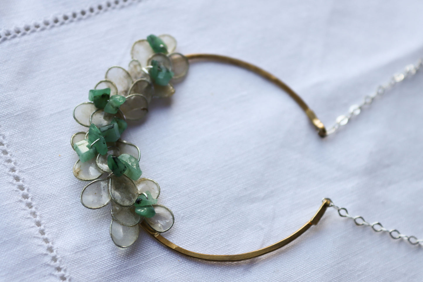Emeralds & Petals Necklace