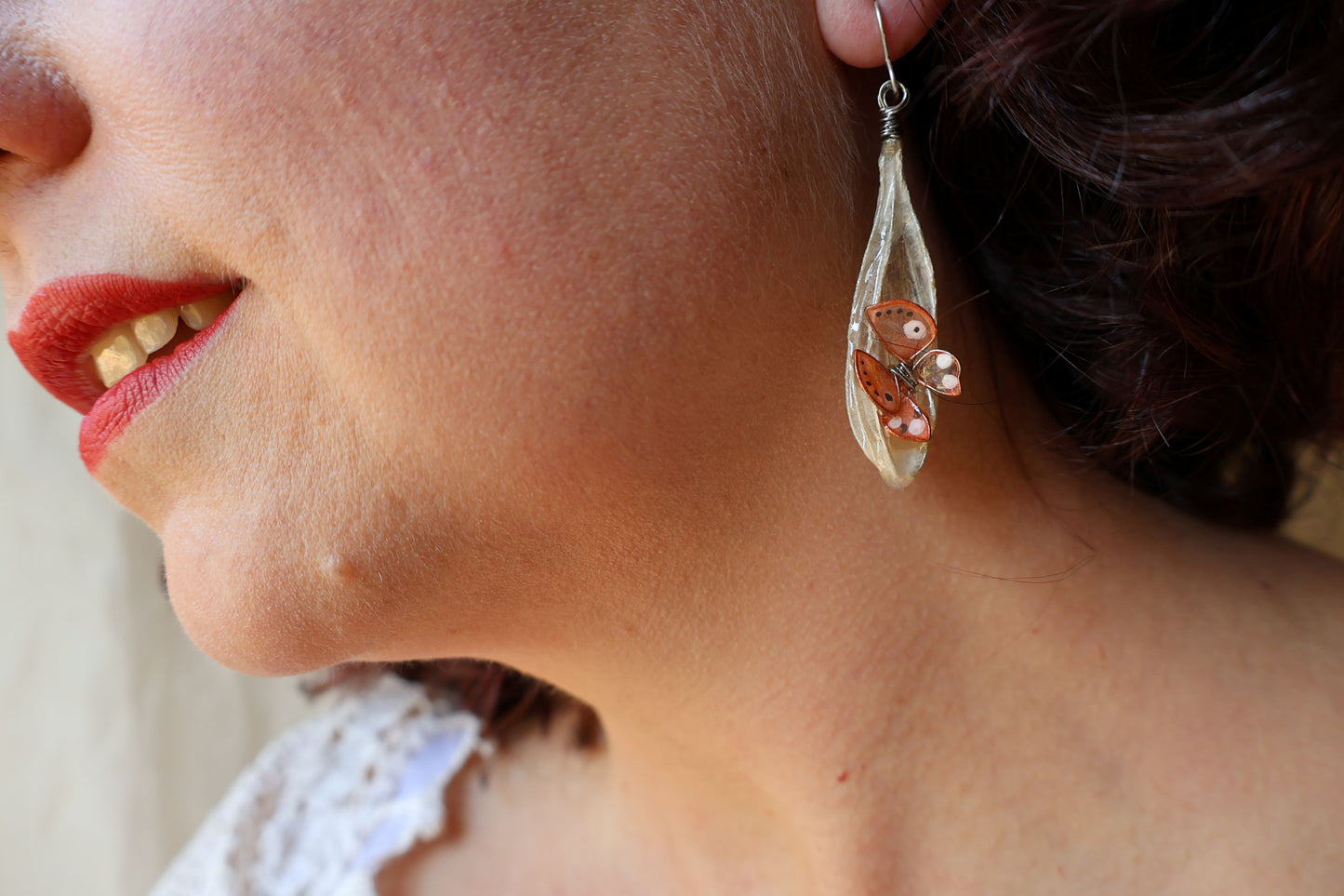 Emergence Earrings : apricot