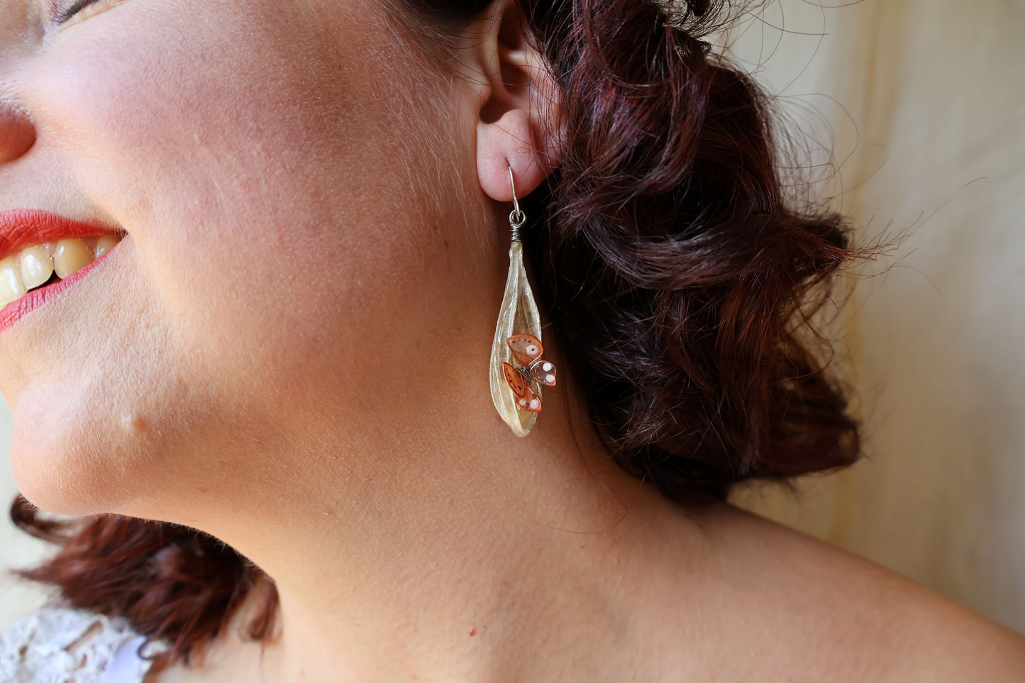 Emergence Earrings : apricot