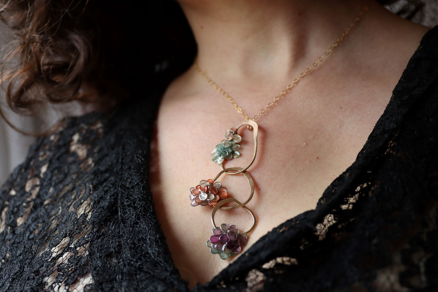 Flowers Among Stones Necklace