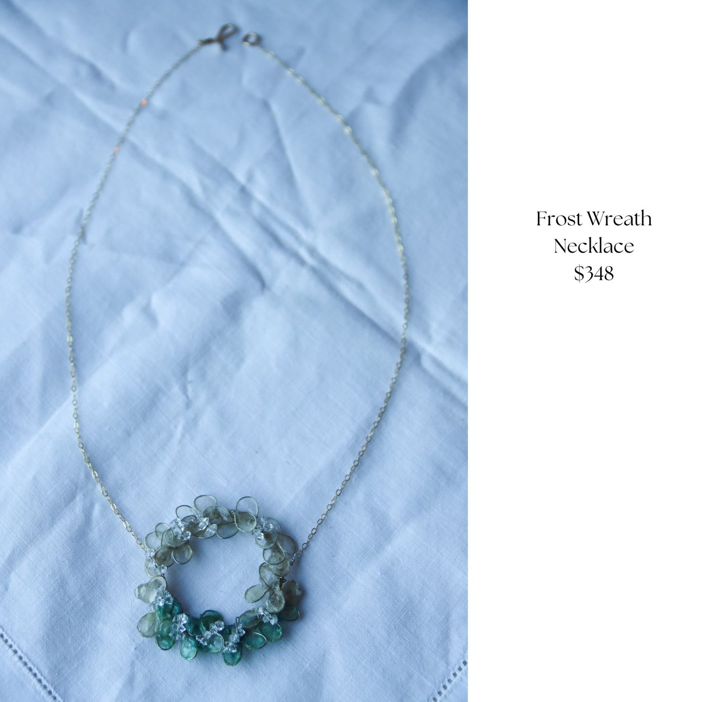 Private Listing for Rosana : Frost Wreath Necklace