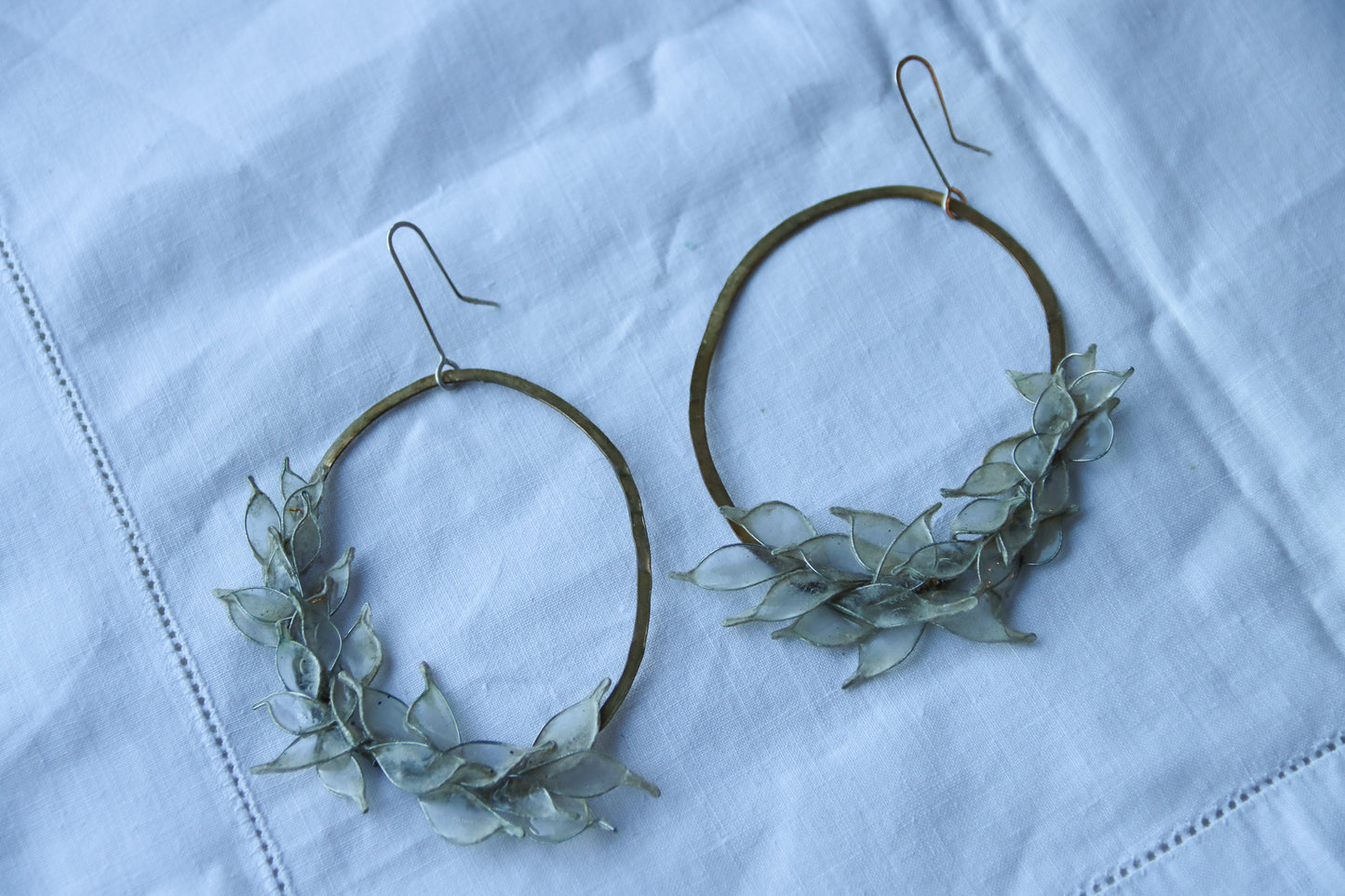 Frosty Clematis Earrings