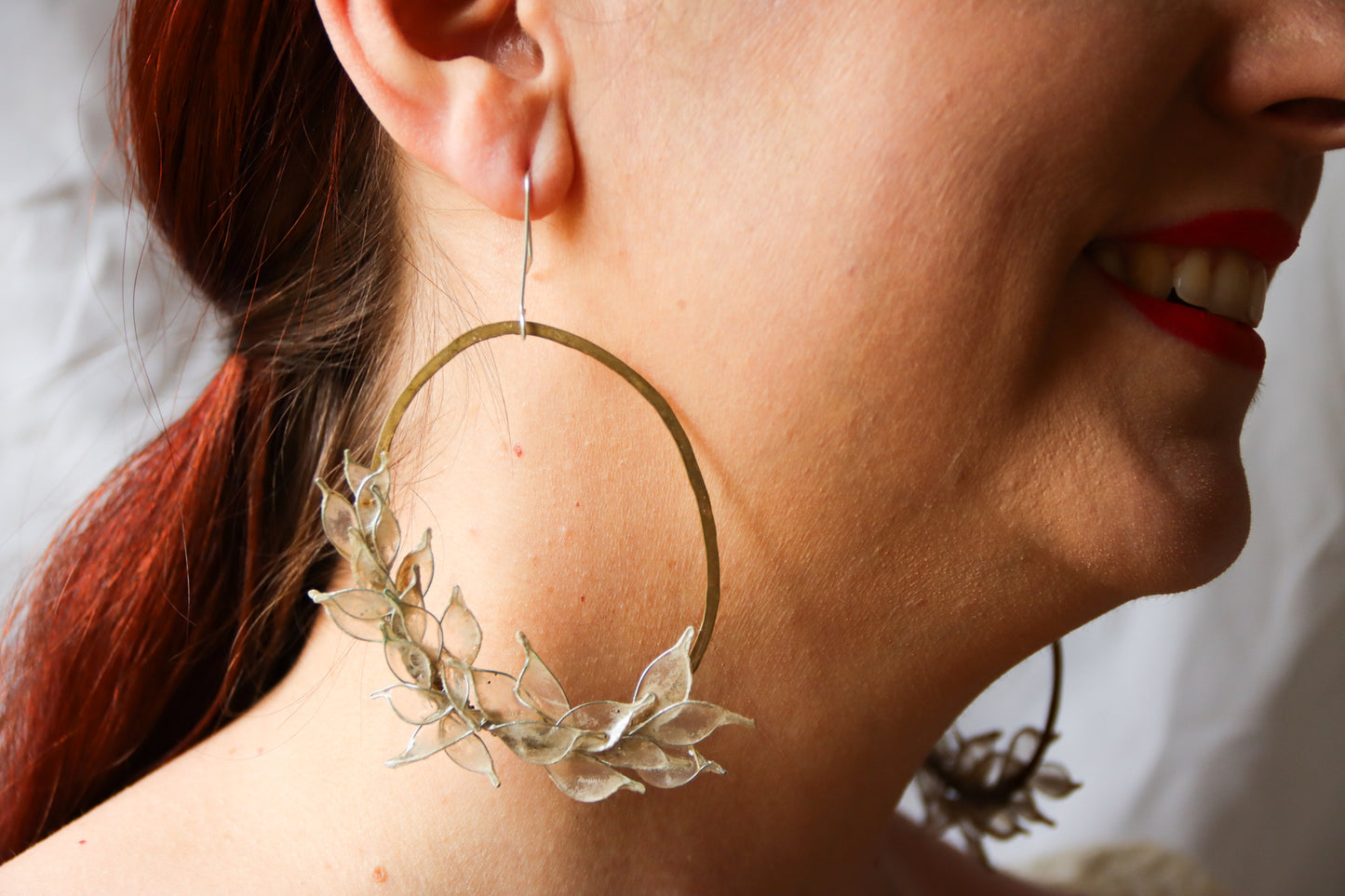 Frosty Clematis Earrings