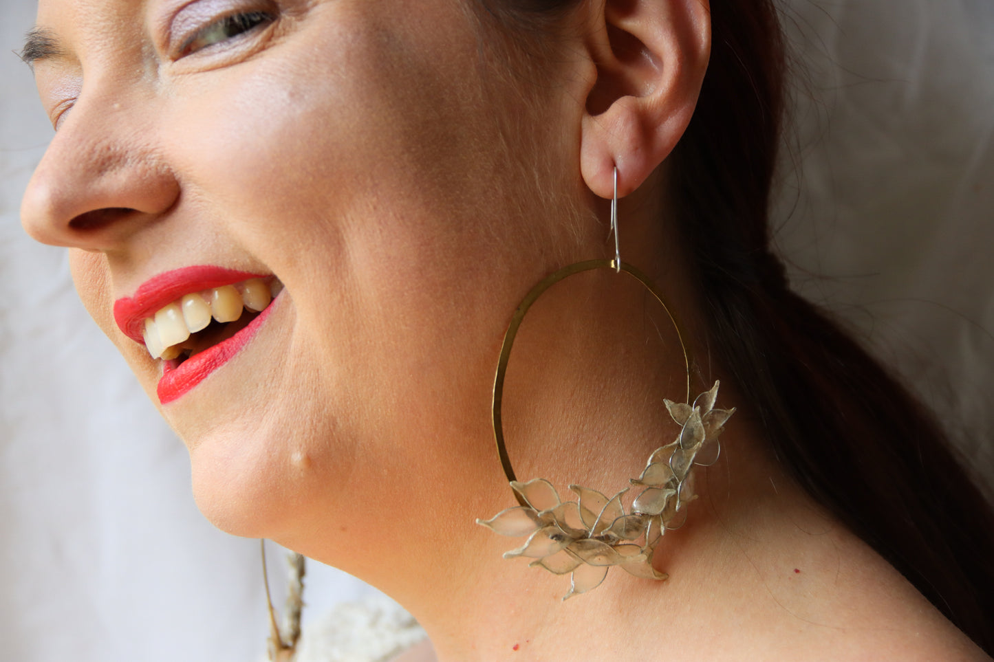 Frosty Clematis Earrings