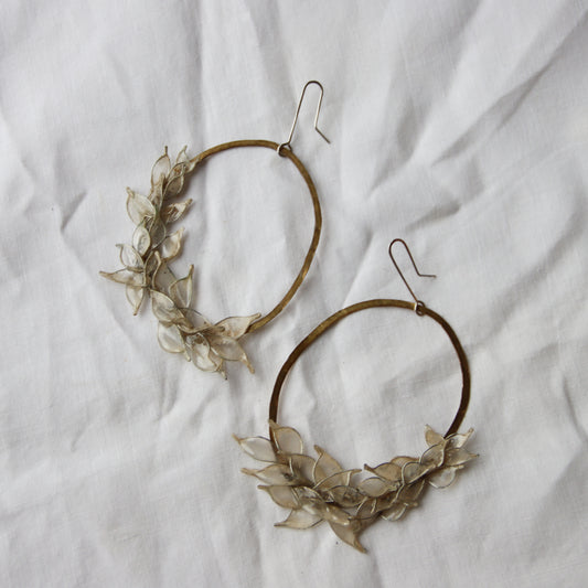 Frosty Clematis Earrings
