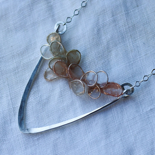 Garden Trellis Necklace : blush